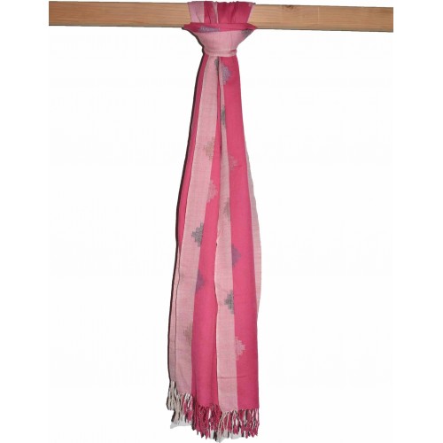 Scarf- Frose-7 100% Handloom Merino Wool 2/72 Pink 